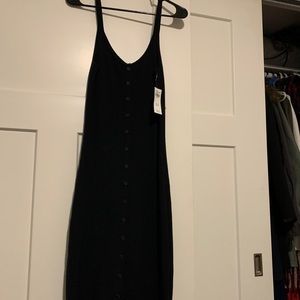 Black Abercrombie and Fitch ribbed sweater dress